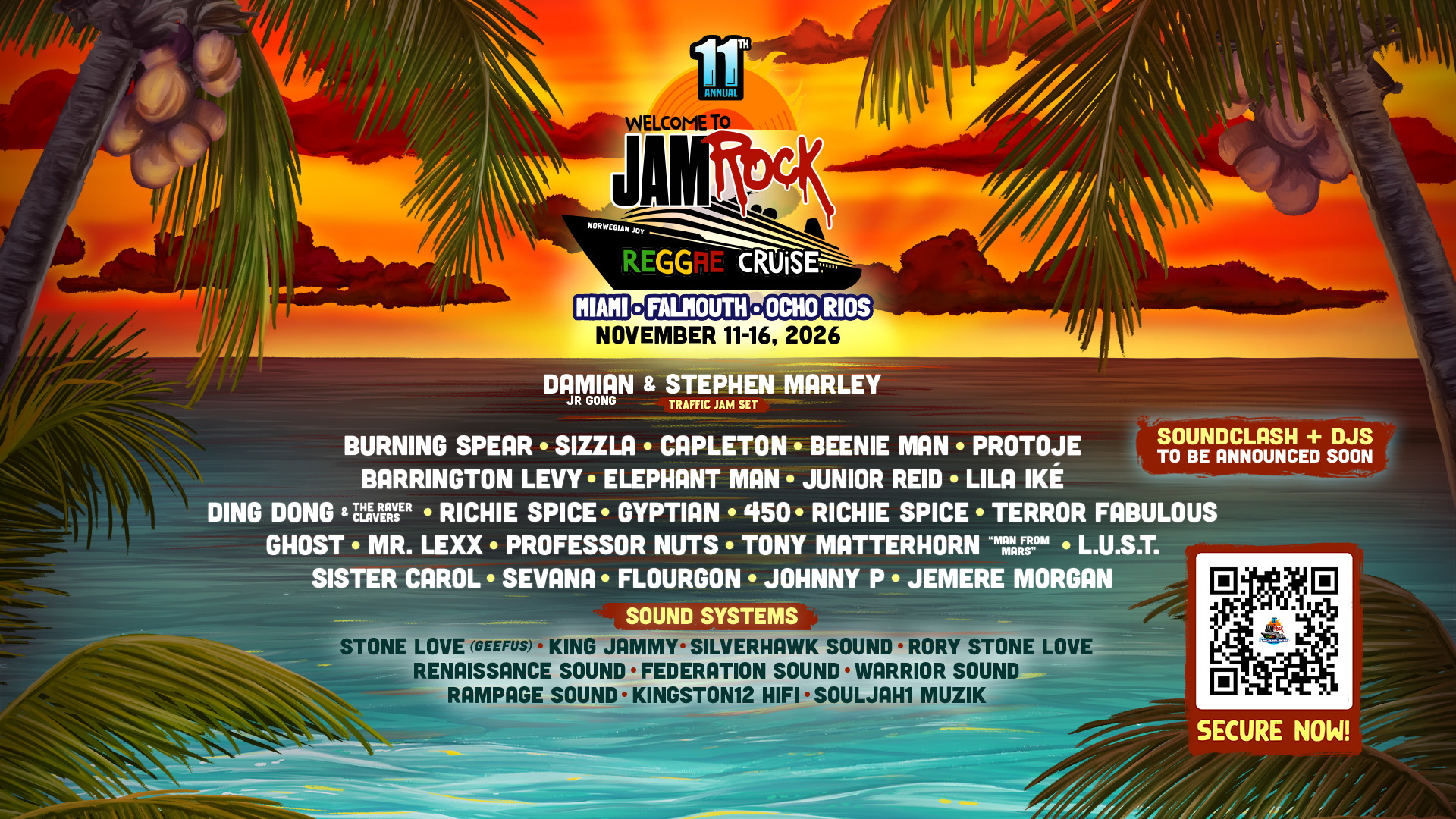 Welcome To Jamrock Reggae Cruise 2026